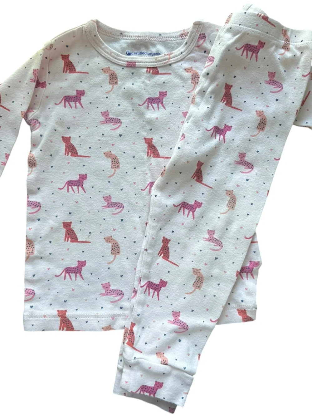 Magnetic Me Cheetah Bonita organic cotton pajama set
